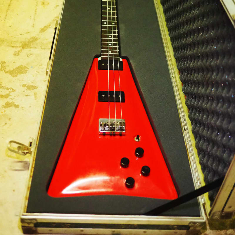 1977 Travis Bean TB-4000 Wedge Bass Red