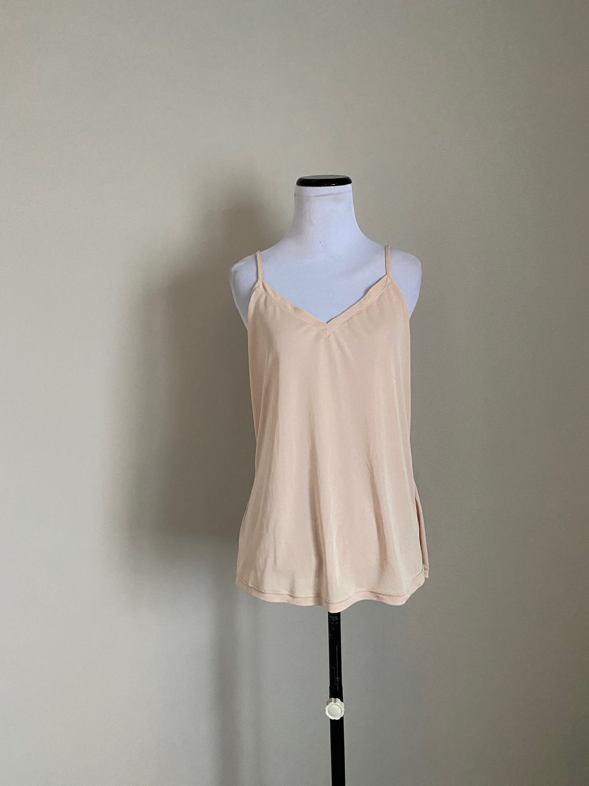 1x Cabernet Camisole Beige 100% Polyester Soft Silky