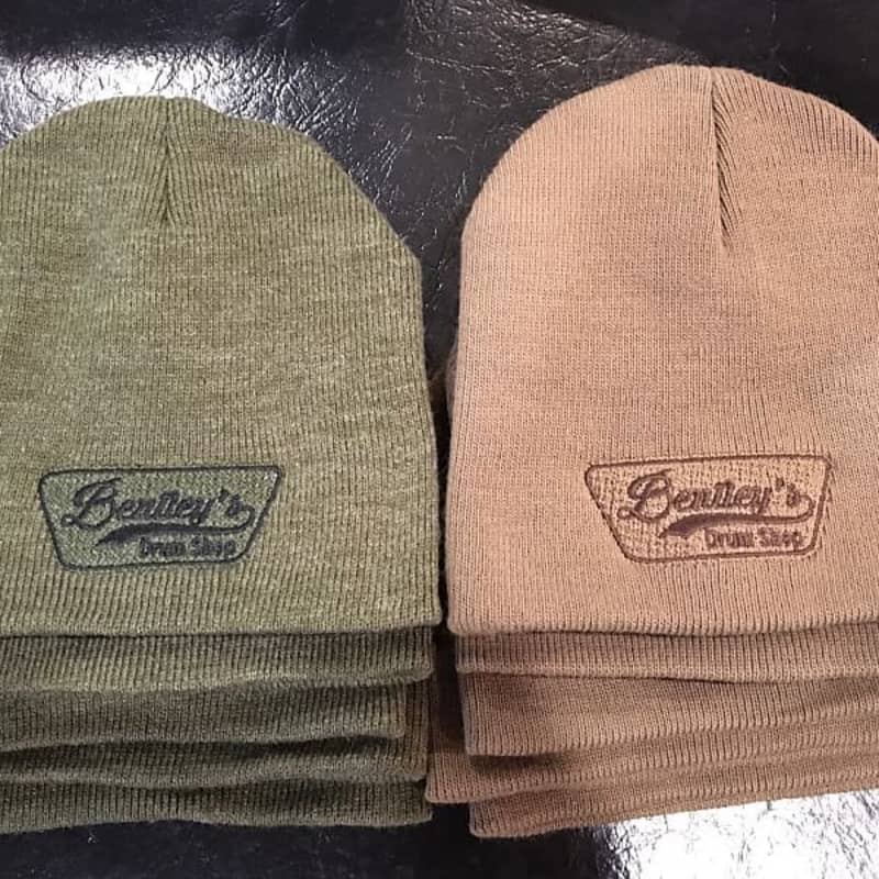 2021 Bentley's Drum Shop Embroidered Beanie Hats Hunter Green ...