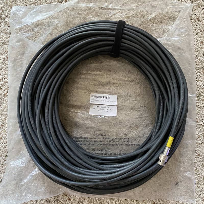 2021 Blue Jeans Cable 3G/6G HD-SDI Cable (200 ft. Black) Black