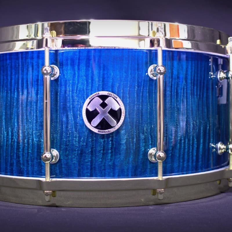 2022 Hammer Custom Druma 14x7 Maple Blue Jeans