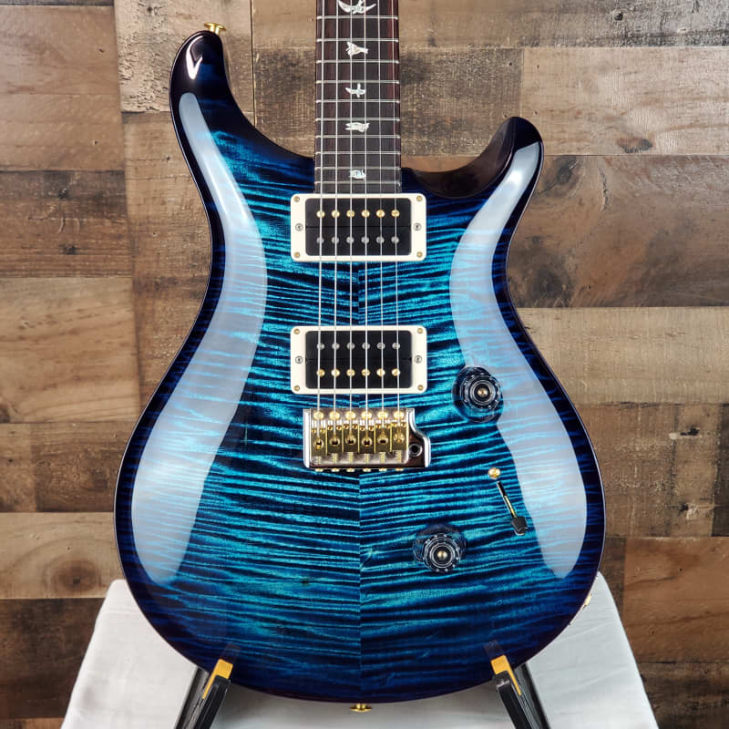 2023 PRS Custom 24 10-Top River Blue Wrap