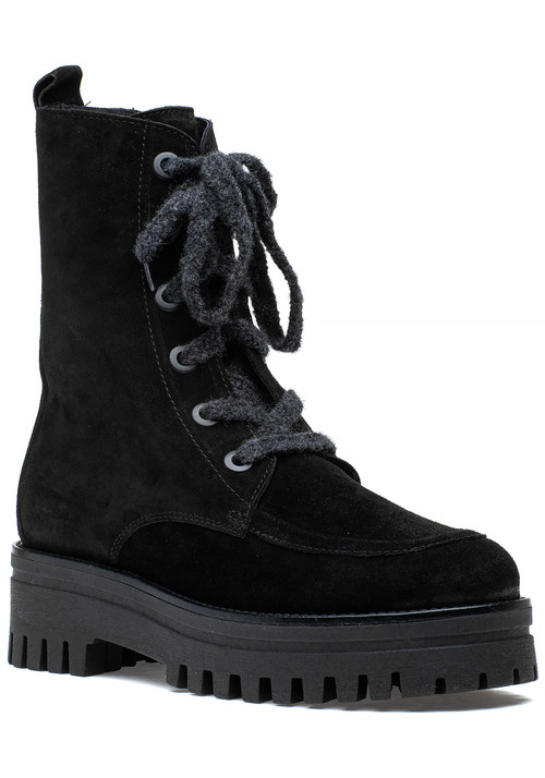 275 Central Leonardo Boot Black Suede - Black 41 Medium