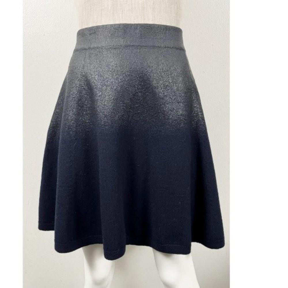 3 1 Phillip Lim Phillip Lim Waxed Gradient Circle Skirt in Blue, Women's (Size 32)