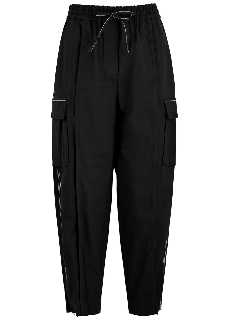 3.1 Phillip Lim Cotton-blend Poplin Cargo Trousers - Black - XS (UK6 /xS)