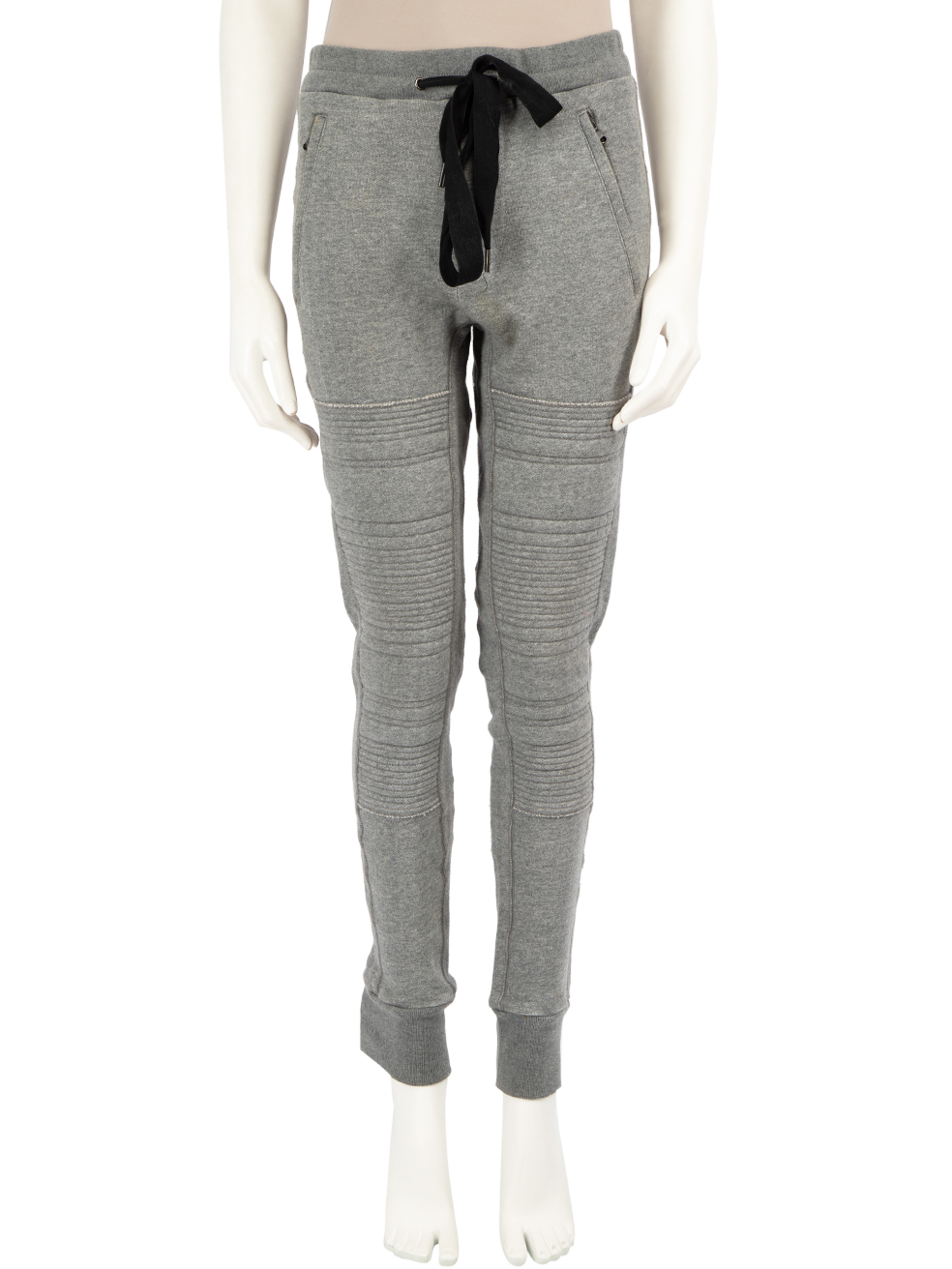 3.1 Phillip Lim Grey Drawstring Quilted Joggers