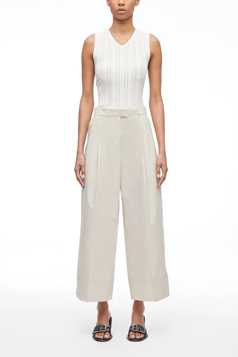 3.1 Phillip Lim Tailored Cropped Pant White Size 0