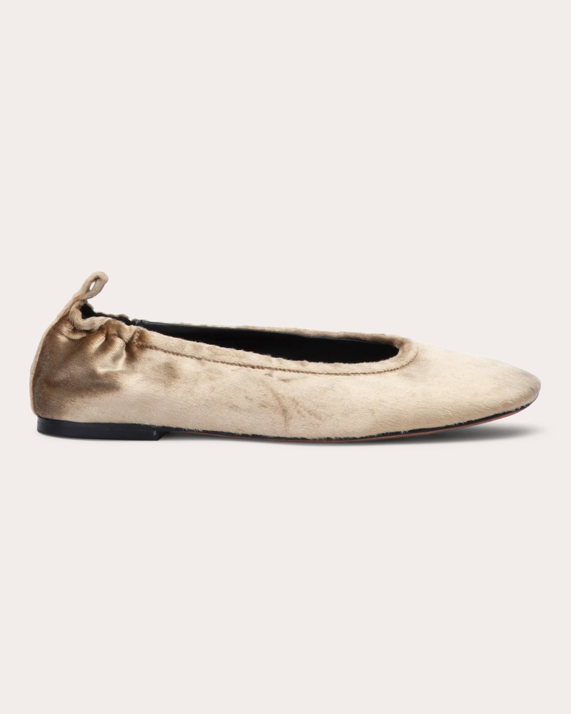 3.1 Phillip Lim Women's ID Velvet Ballet Flat in Gold Leather/Velvet/Viscose