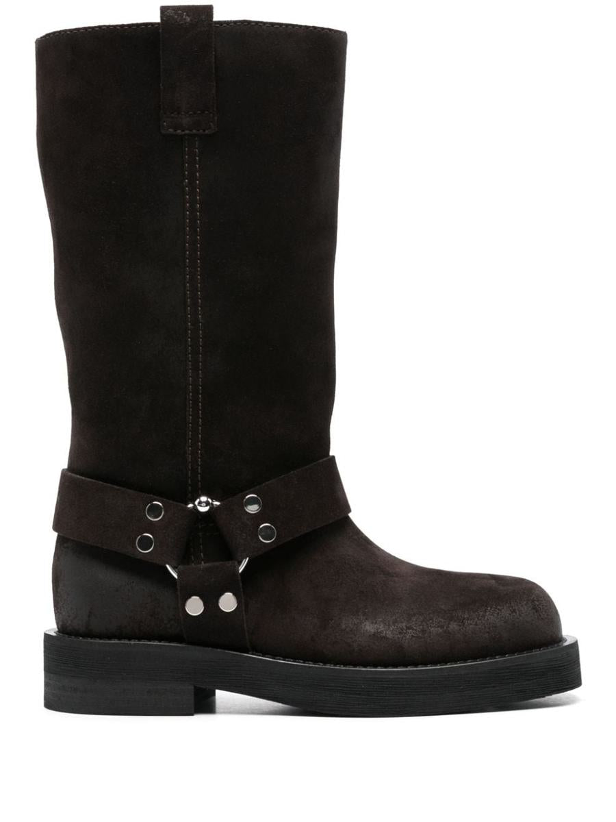 3Juin Suede Calf Leather Demi Knee-High Boots