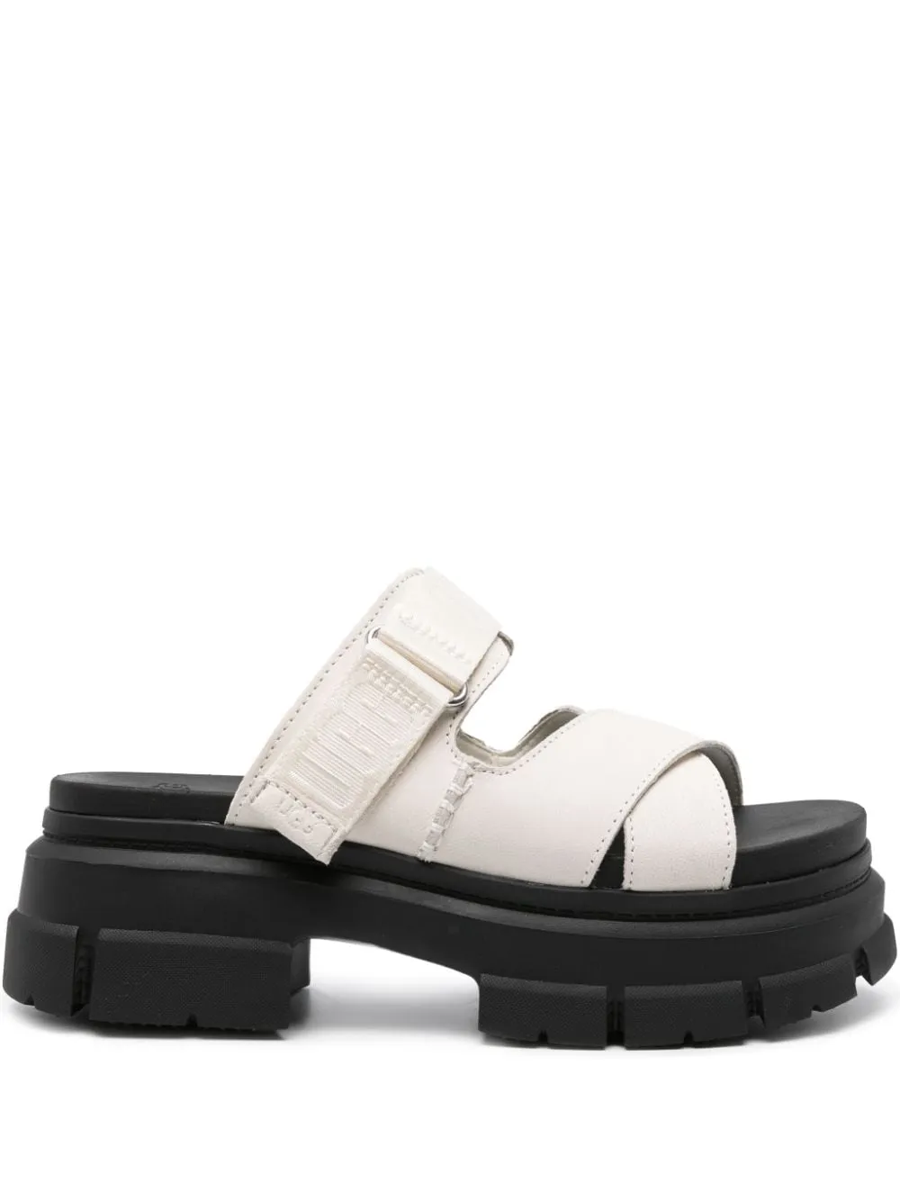 70mm crossover-strap leather sandals