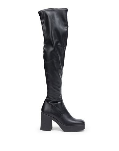 8 By Yoox Knee-high Platform Boots Woman Boot Black Size 9 Polyurethane