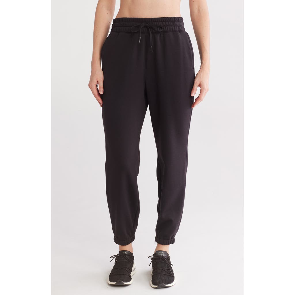 90 DEGREE BY REFLEX Scuba Fleece Boston Joggers in Black at Nordstrom Rack, Size Large