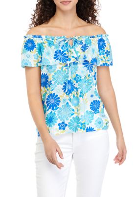 A. Byer Juniors' Off-the-Shoulder Top, Small