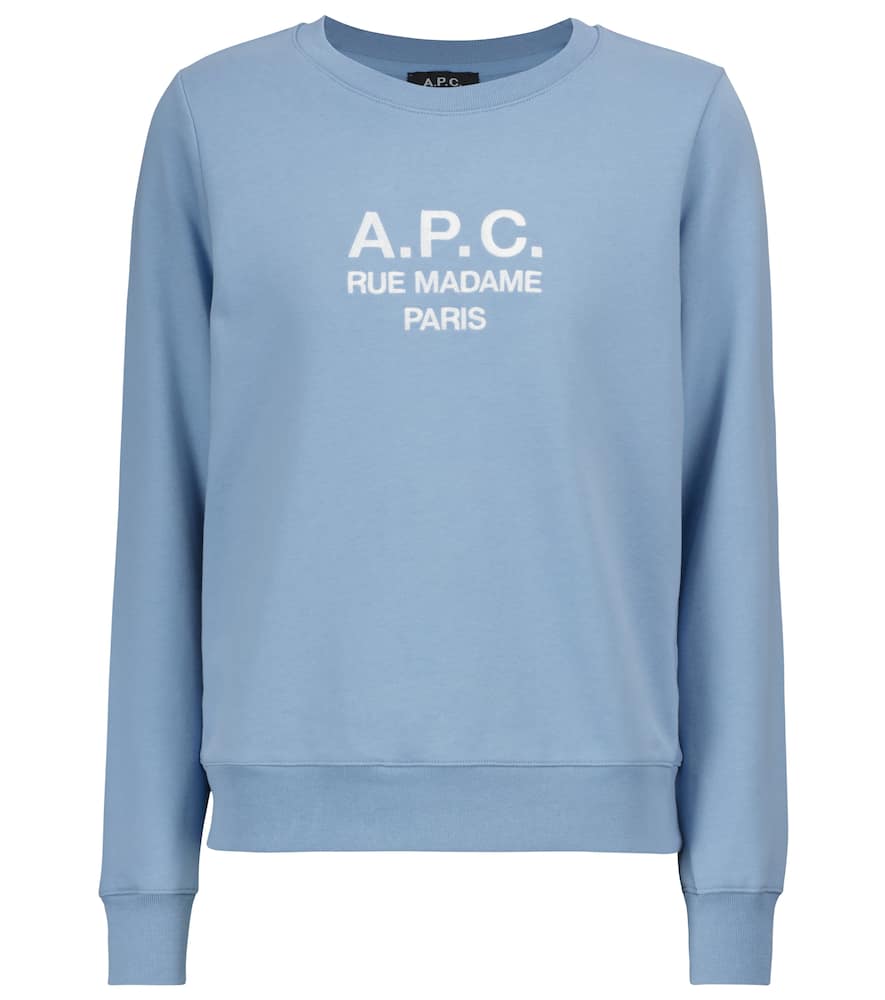 A. P.C. Tina logo cotton sweatshirt