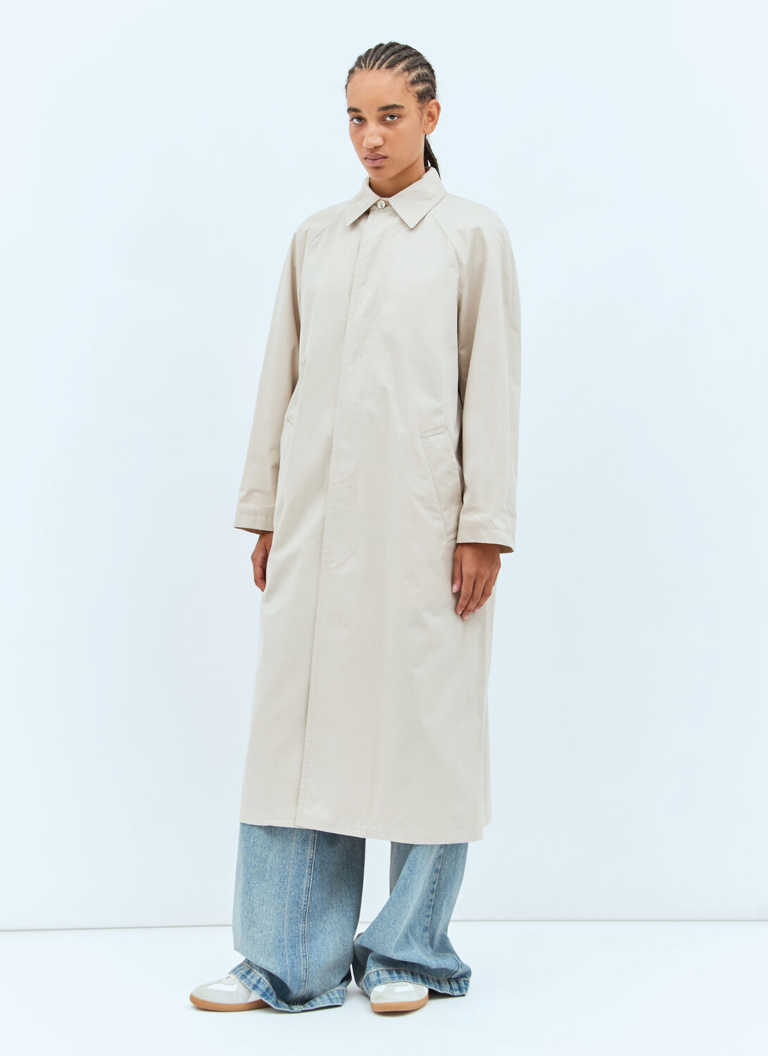 A.P.C. Gaia Trench Coat - Woman Coats Beige Fr - 38