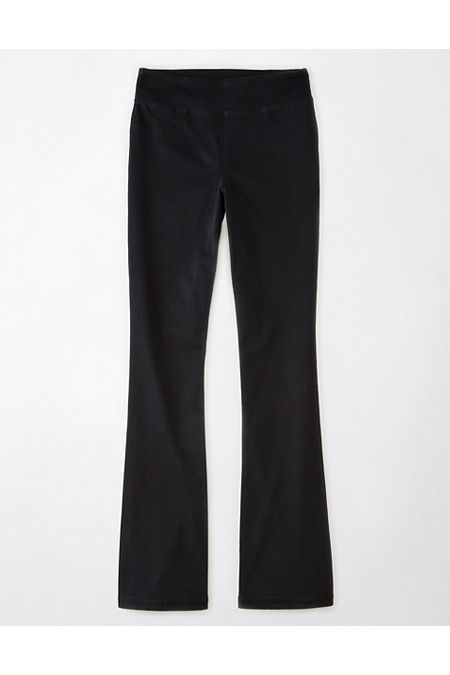 AE Next Level Pull-On High-Waisted Kick Bootcut Pant Women's Onyx Black XXS