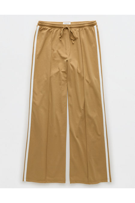 AE Stretch High-Waisted Wide-Leg Track Pant Women's Camel XS