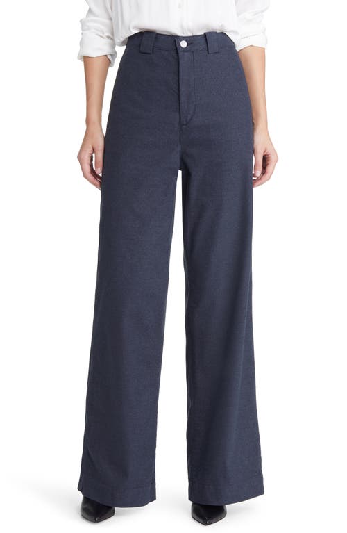 AG Deven Tailored High Waist Wide Leg Pants in Gunpowder at Nordstrom, Size 24