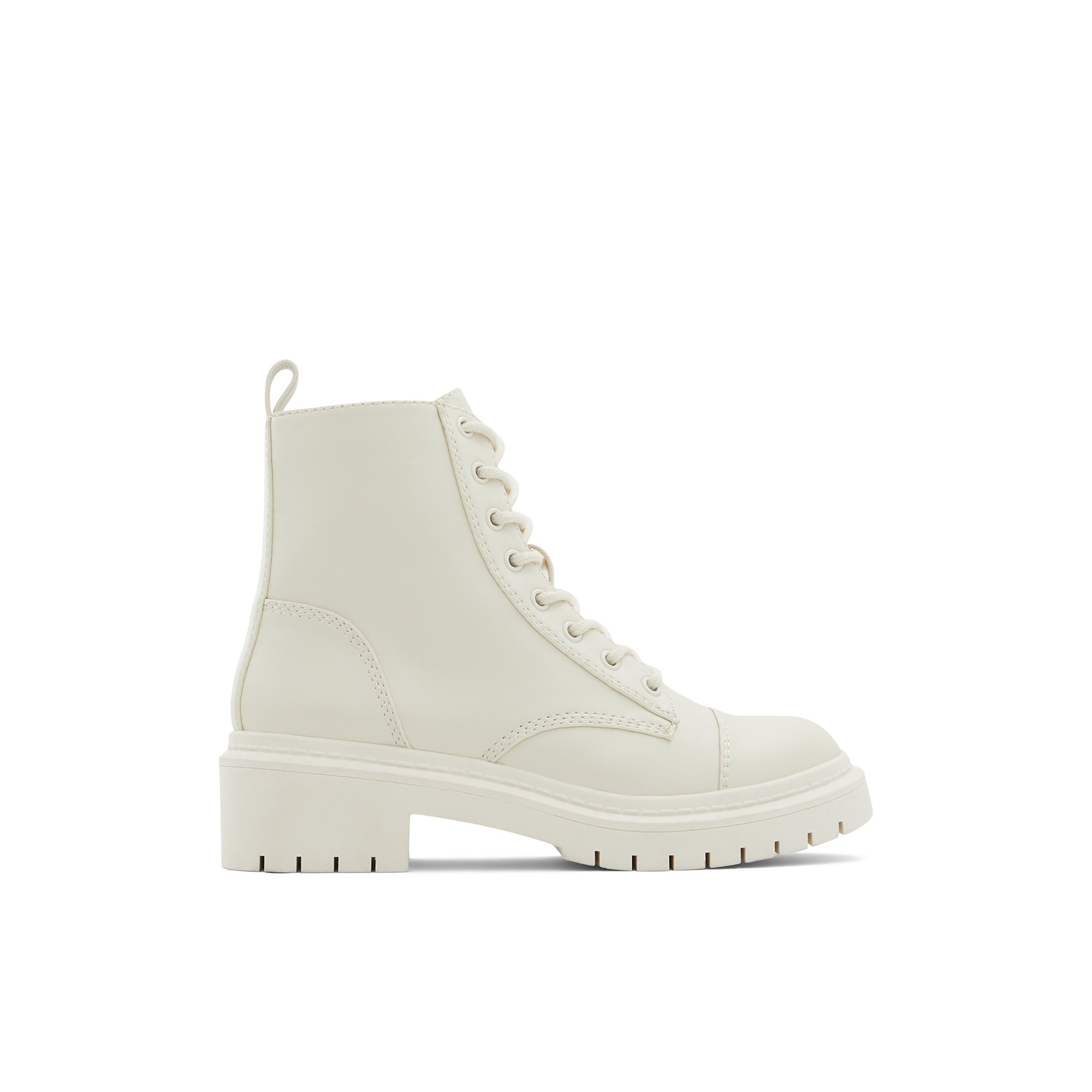 ALDO Goer - Women's Combat Boot - White, Size 5