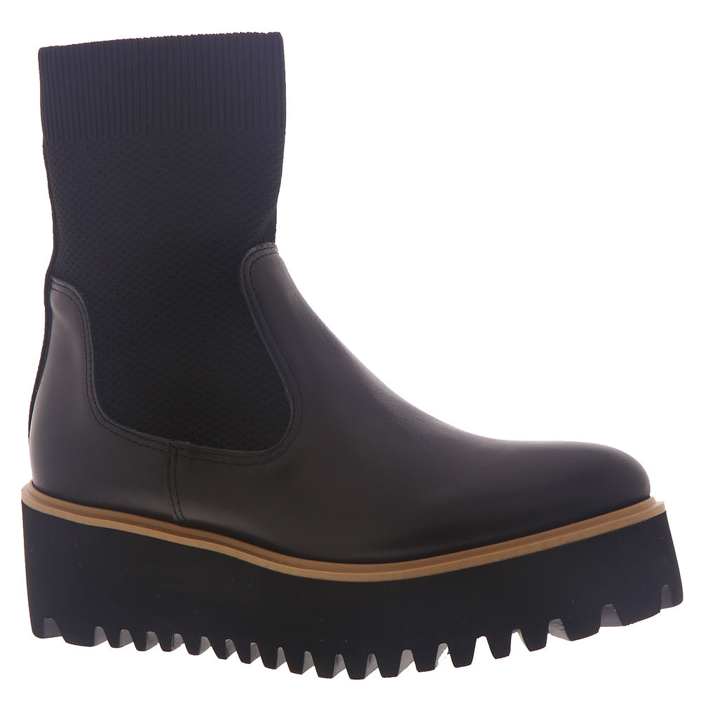 ALL BLACK Flatform Sock Women's Black Boot Euro 39 US 8.5 M