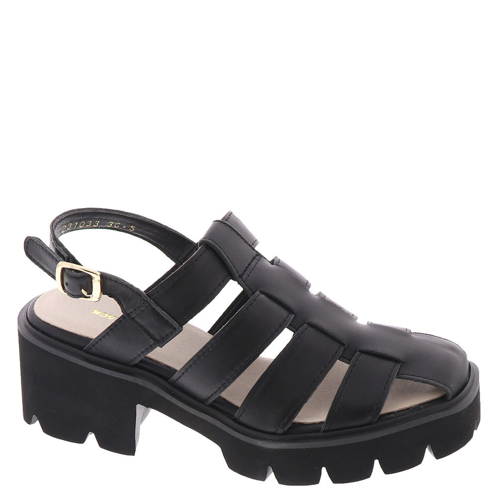 ALL BLACK Gladiator Max Lugg Women's Black Sandal Euro 38.5 US 8 M