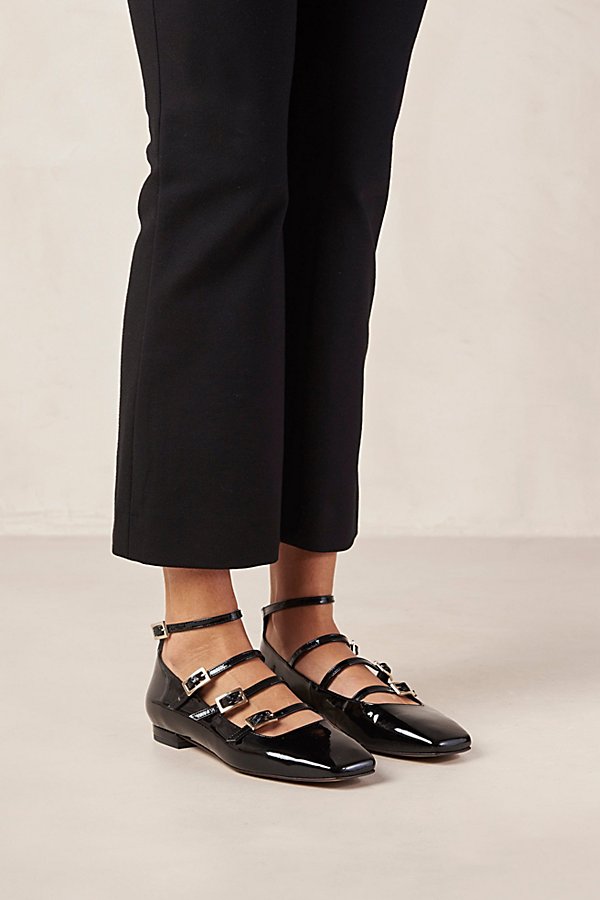 ALOHAS Luke Leather Ballet Flat in Onix Black, Women's at Urban Outfitters