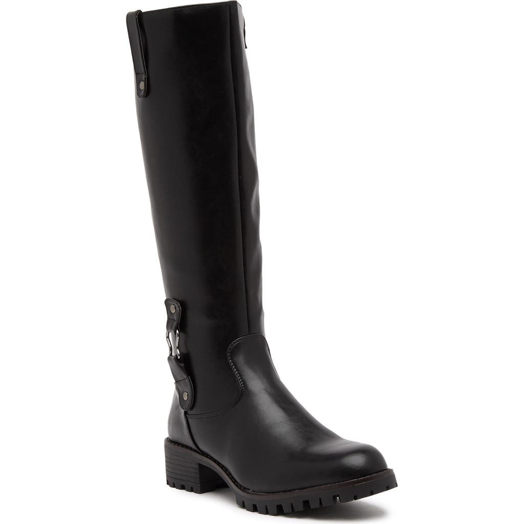 AQUATHERM BY SANTANA CANADA Betty Waterproof Faux Fur Lined Knee-High Boot in Black Pu at Nordstrom Rack, Size 10