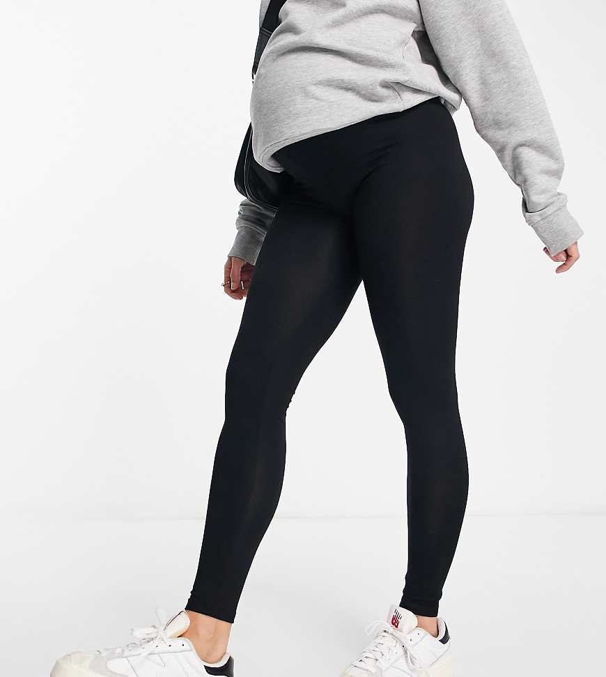 ASOS DESIGN Maternity over the bump leggings in black