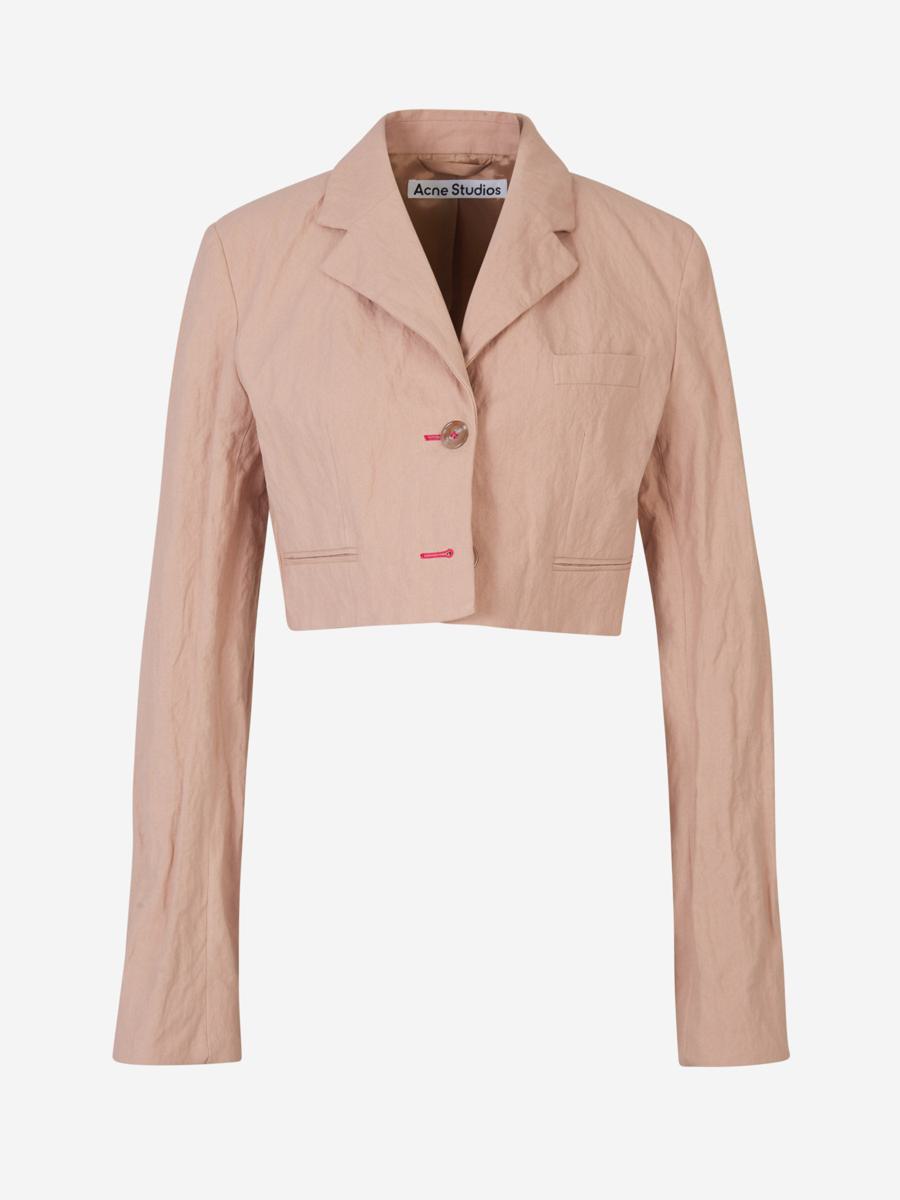 Acne Studios Cropped Cotton Blazer