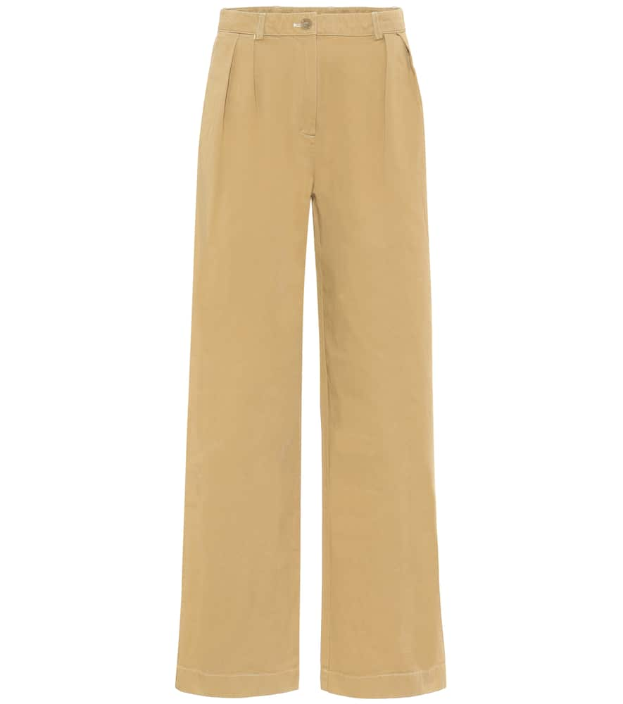 Acne Studios High-rise wide-leg cotton pants