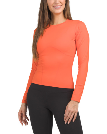 Action Corset Long Sleeve Top for Women | Spandex/Nylon