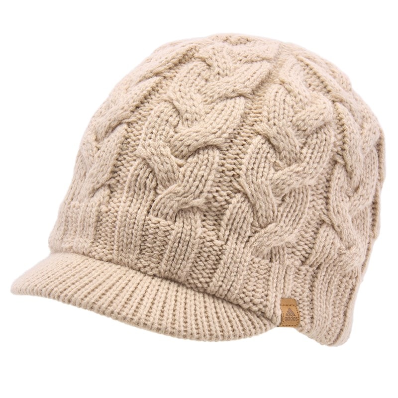 Adidas Women's Crystal Brimmer Knit Hat Shoes (Medium Beige) - Size 0.0 OT