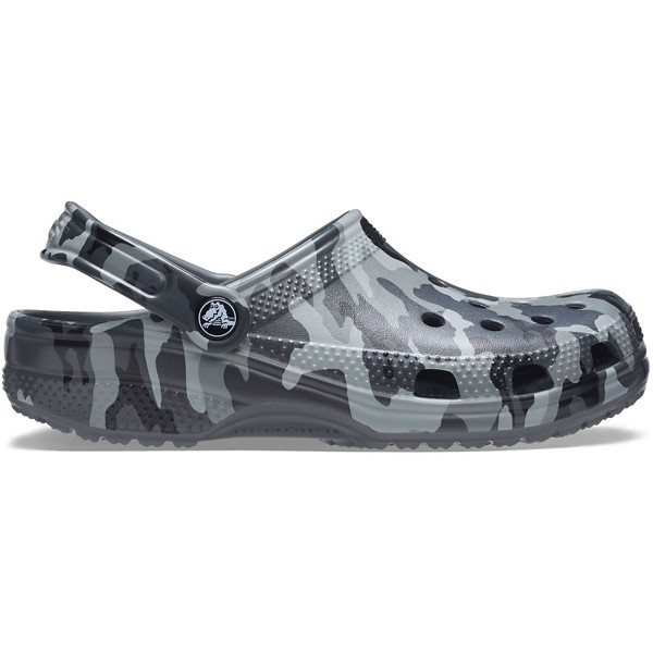 Adult Crocs Classic Printed Camo Casual Clogs M13/W14.5 Slate Grey/Multi