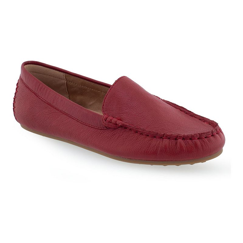 Aerosoles Over Drive Women's Casual Loafers, Size: 7, Red Leather