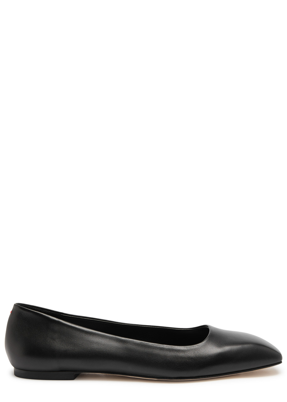 Aeyde Ida Leather Ballet Flats - Black - 38 (IT38/ UK5)