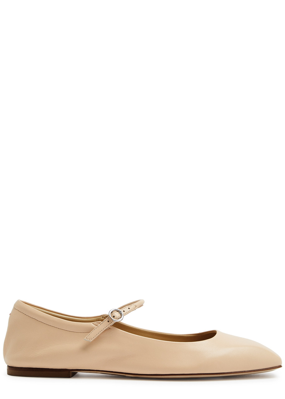 Aeyde Uma Leather Ballet Flats - Peach - 40 (IT40/ UK7)