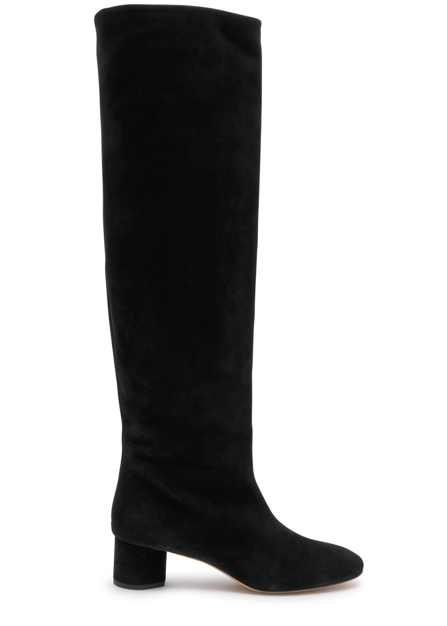 Aeyde Willa 50 Suede Knee-high Boots - Black - 41 (IT41/ UK8)