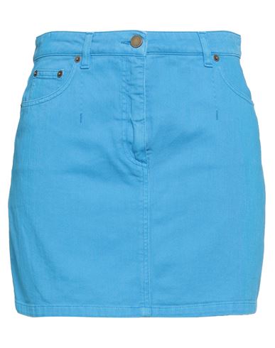 Alberta Ferretti Woman Denim skirt Azure Size 6 Cotton