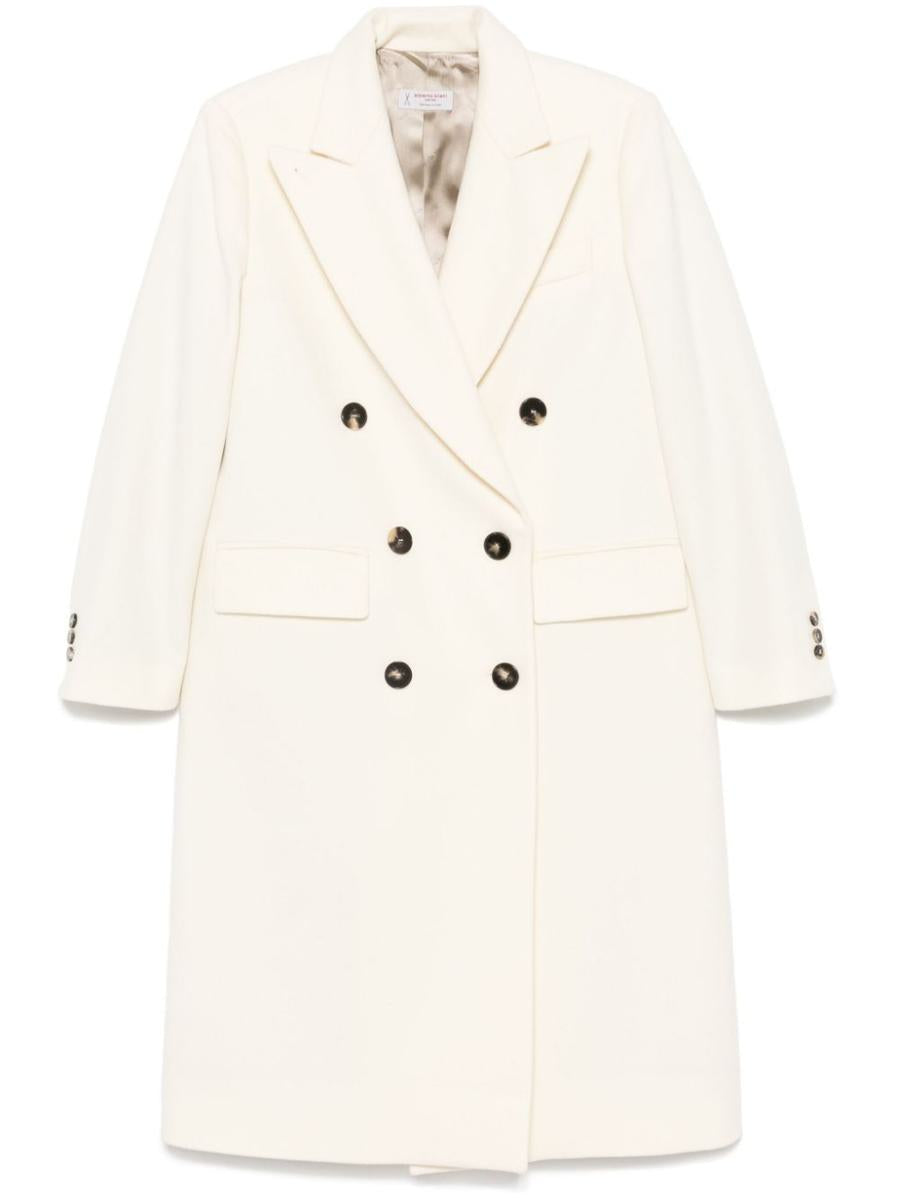 Alberto Biani Wool Double-Breasted Coat