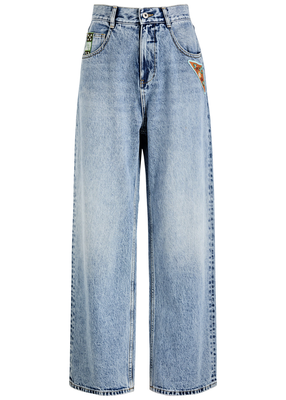 Alemais Jackpot Embroidered Straight-leg Jeans - Blue - 6 (UK6 / XS) - 6 (UK6 /xS)