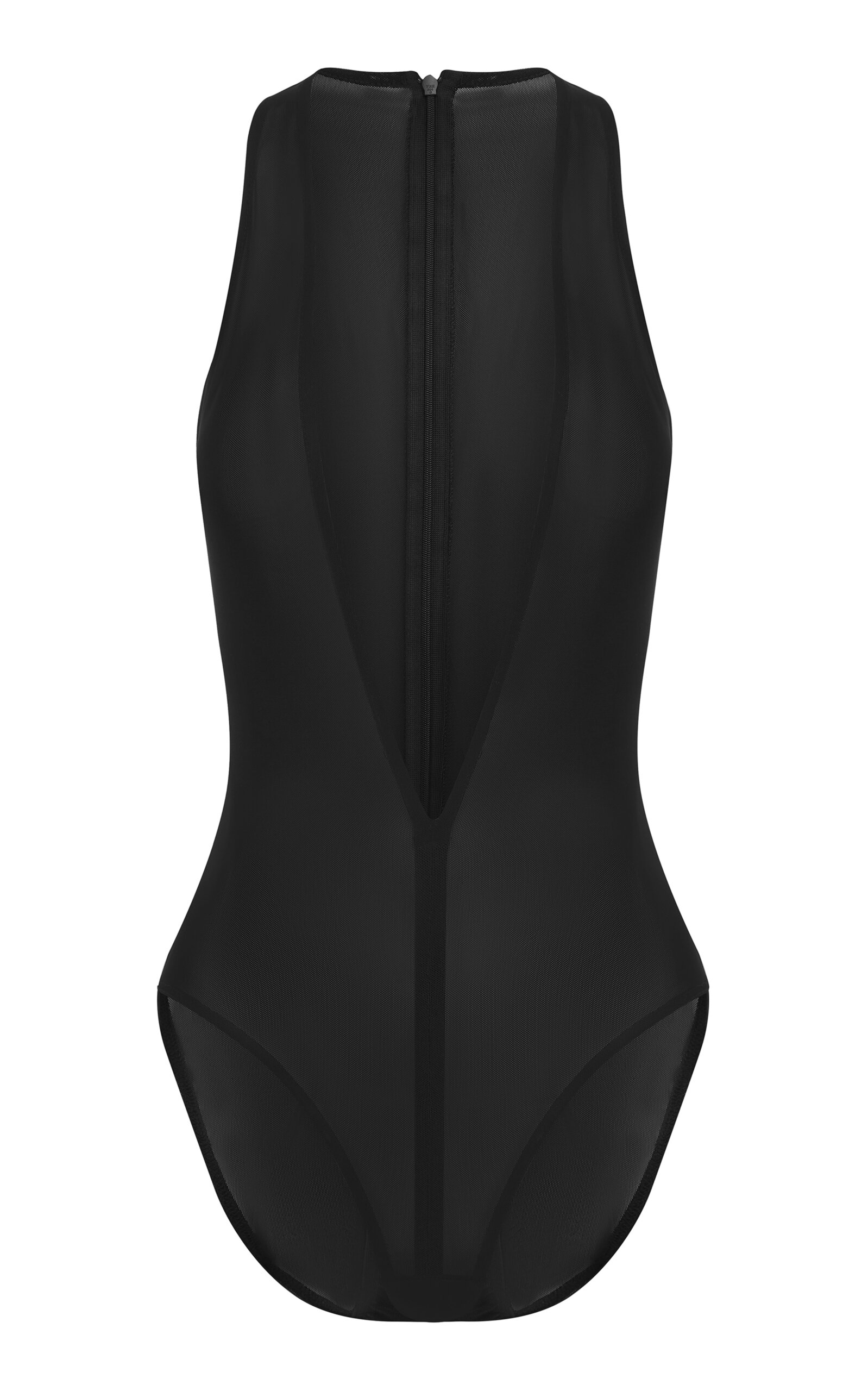 Alex Perry - Halter Power Mesh Bodysuit - Black - UK 10 - Only At Moda Operandi