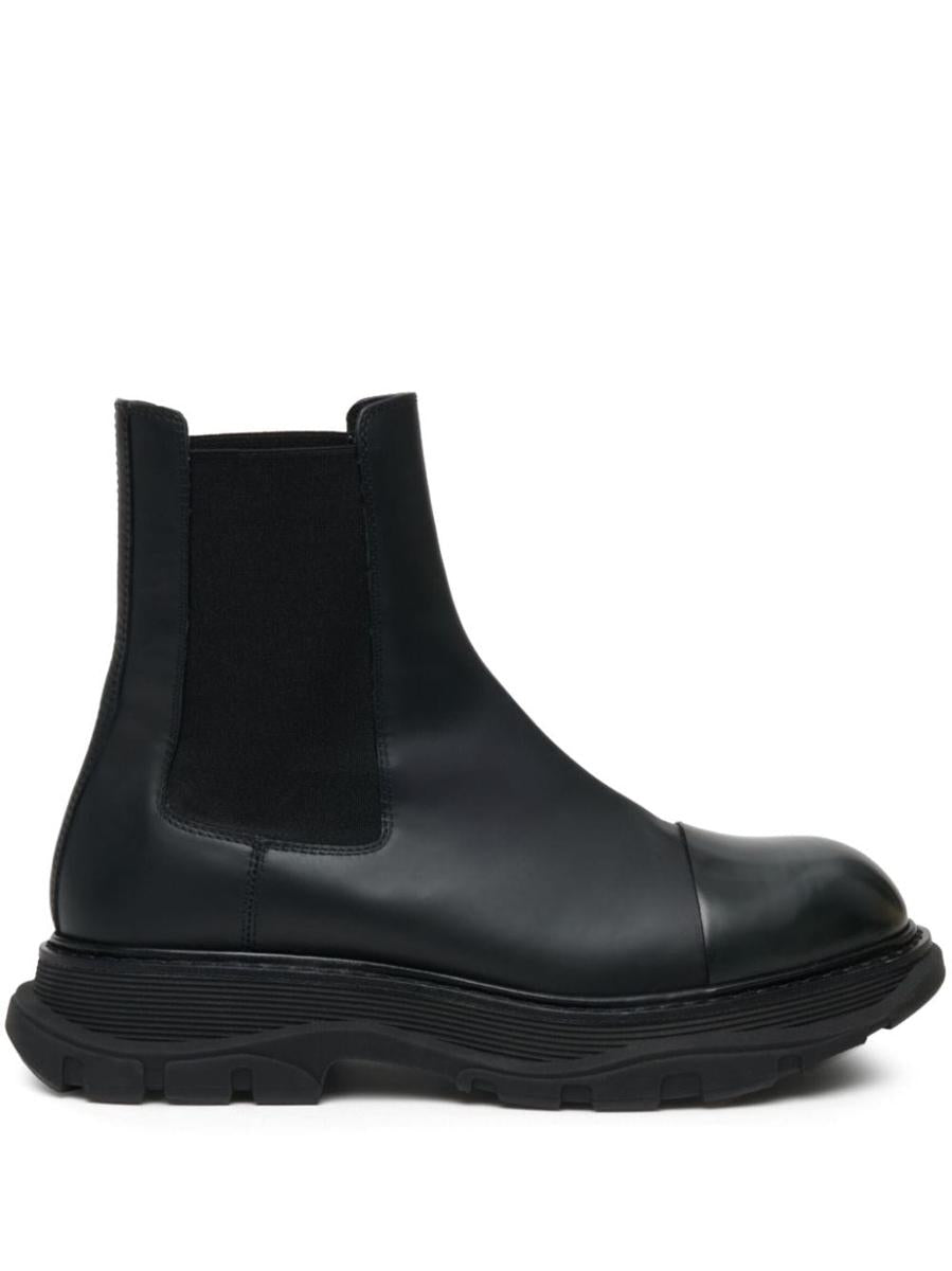 Alexander McQueen Leather Chelsea Boots