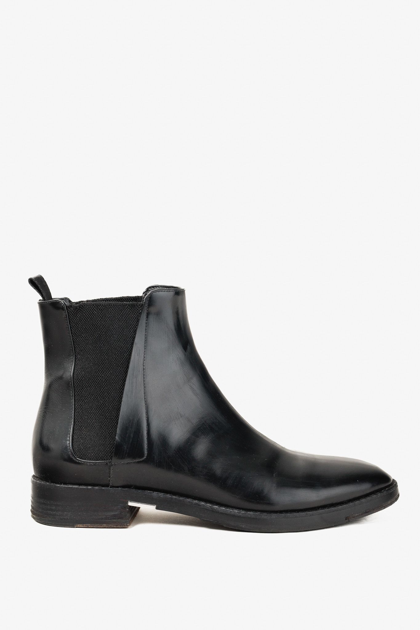 Alexander Wang Fia Black Leather Chelsea Boot, Women's (Size 9.5)