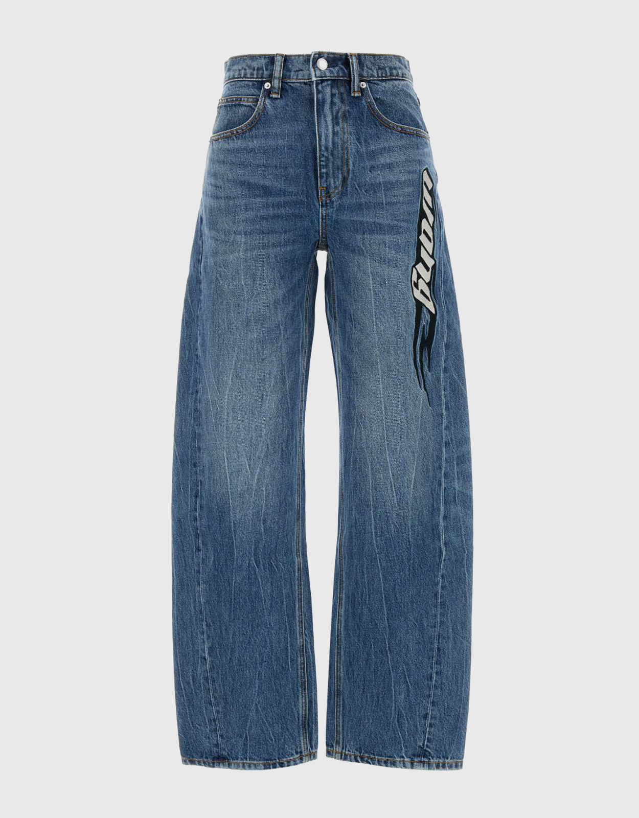 Alexander Wang Logo-Embroidered Balloon Jeans - 25