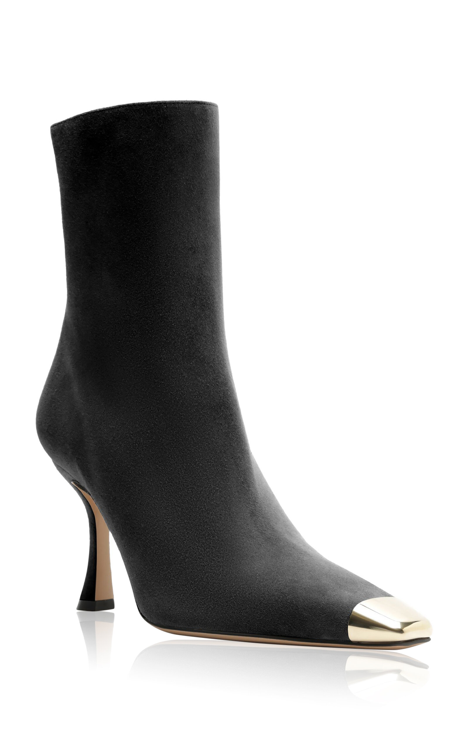 Alexandre Birman - Olivia Retro Suede Boots - Black - US 12 - Moda Operandi