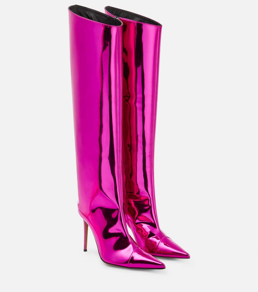 Alexandre Vauthier Metallic over-the-knee boots