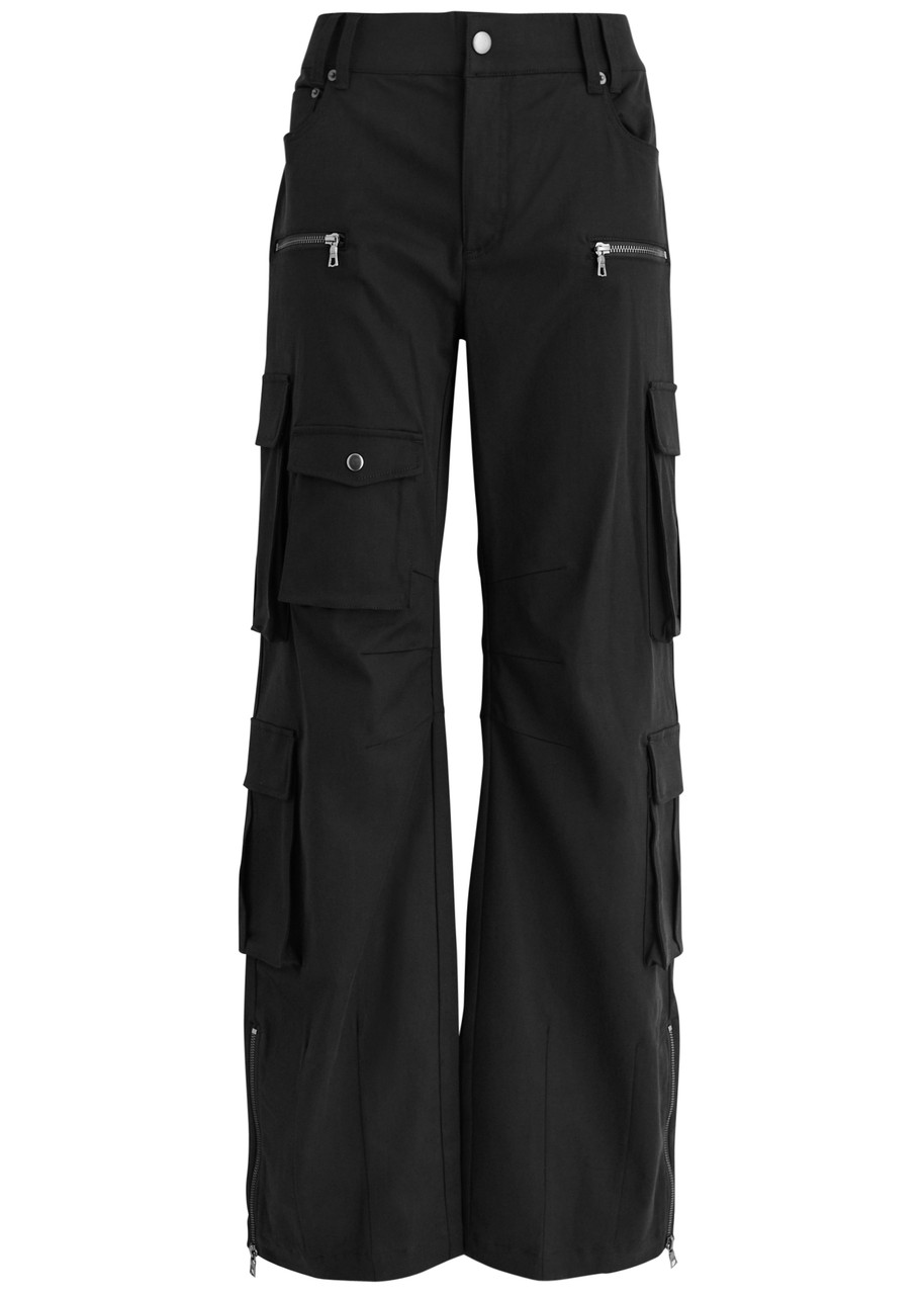 Alice + Olivia Akers Twill Cargo Trousers - Black - 4 (UK8 / S)