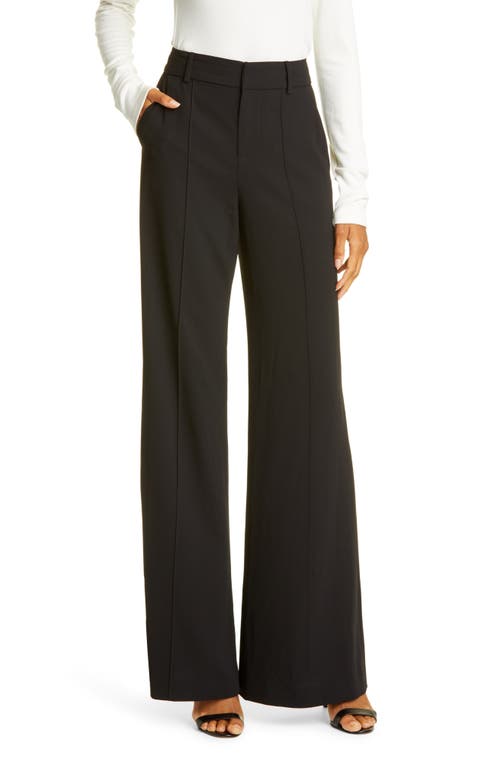 Alice + Olivia Dylan Bootcut Pants in Black at Nordstrom, Size 0