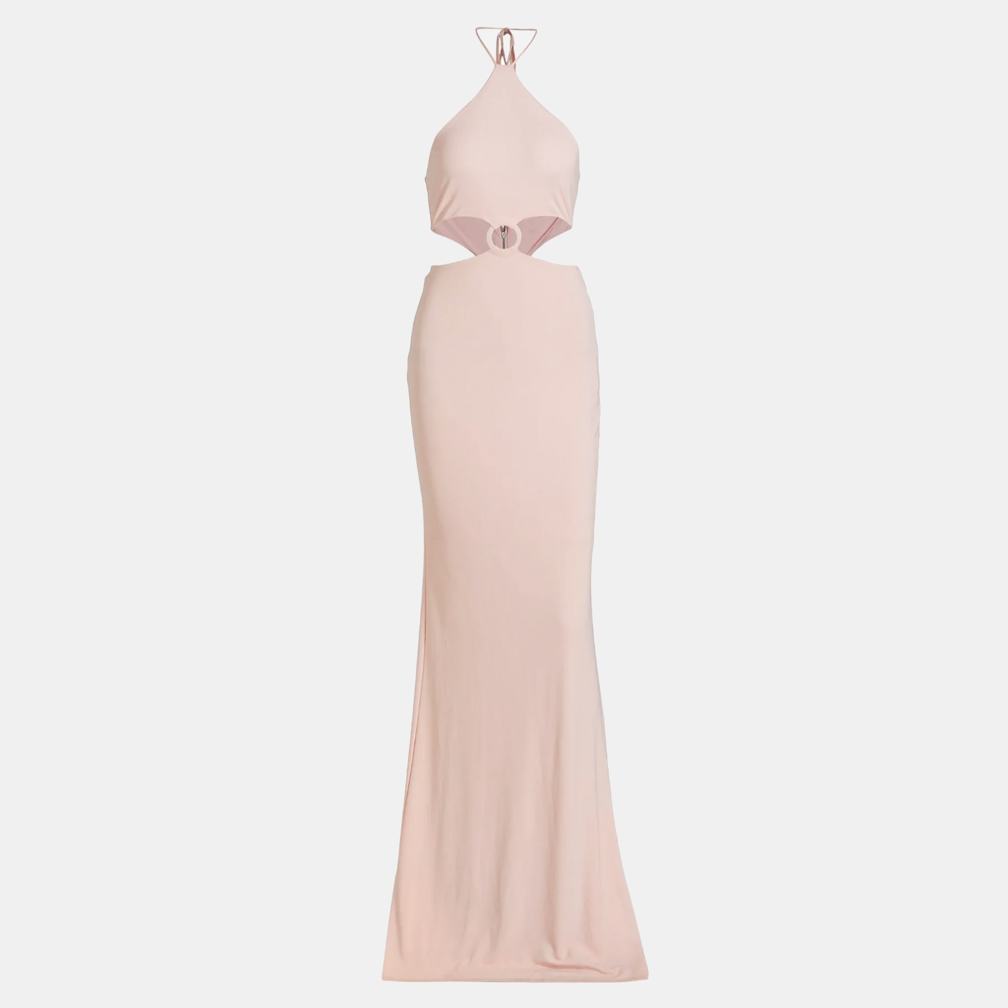 Alice + Olivia Pink Jersey Marguerite Cut-Out Maxi Dress M