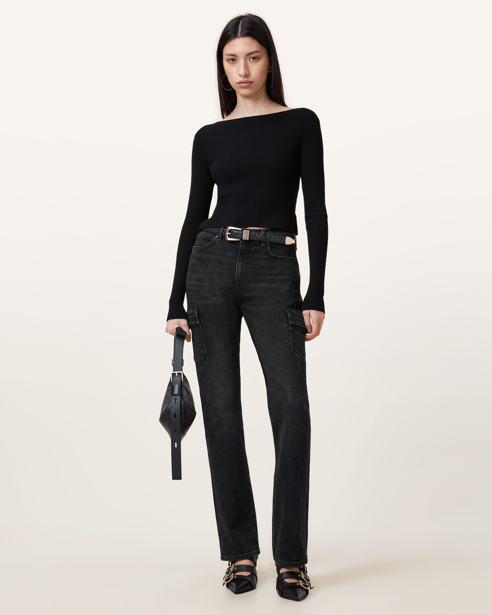 AllSaints Hollis Slim Denim Bootcut Jeans